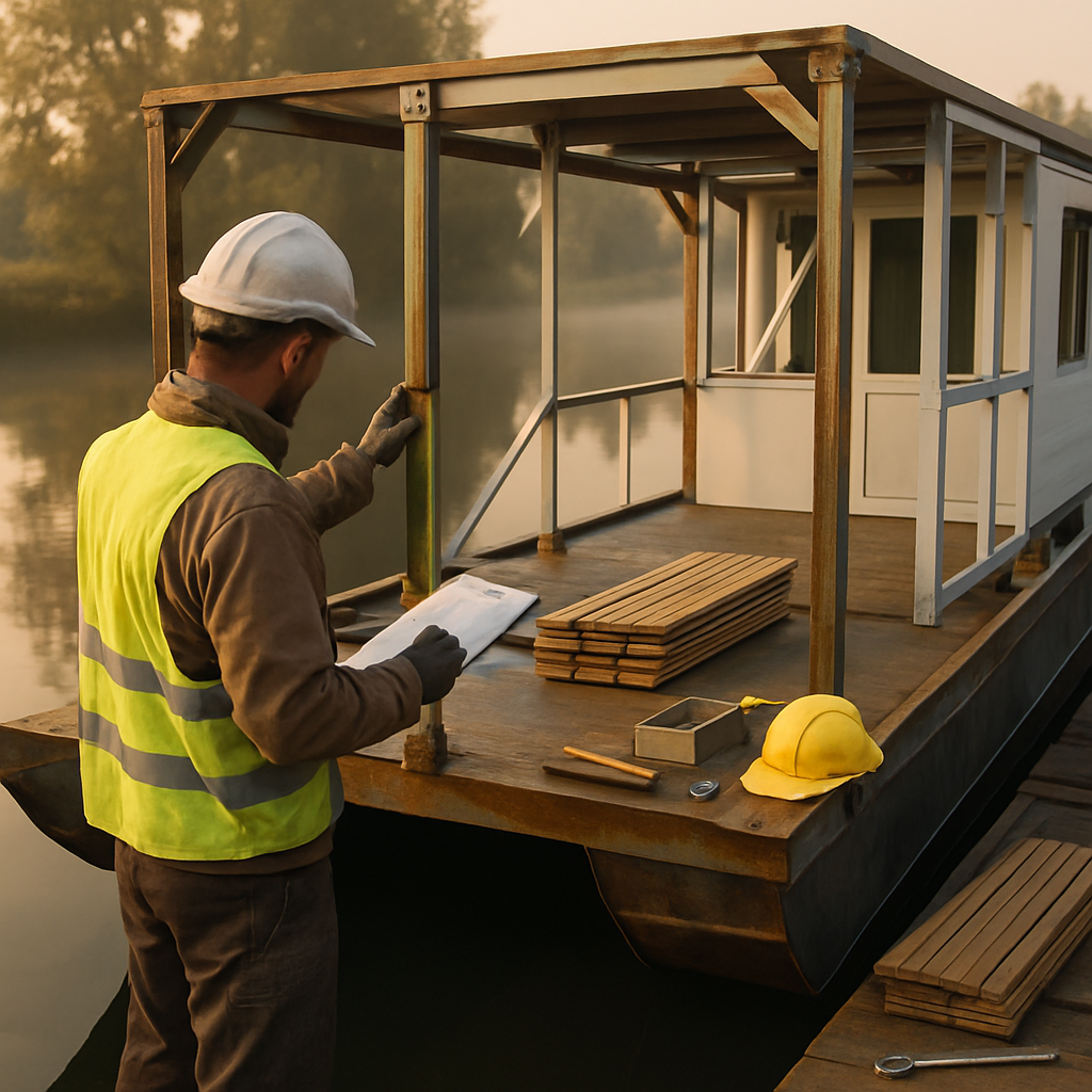 Recycled Steel Framework for Houseboats | HomeBoatBuilding.com 288118a4 a0c1 4b59 a866 3acaf193ad8f